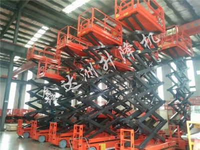 客戶定制移動剪叉式升降機10臺發貨河北